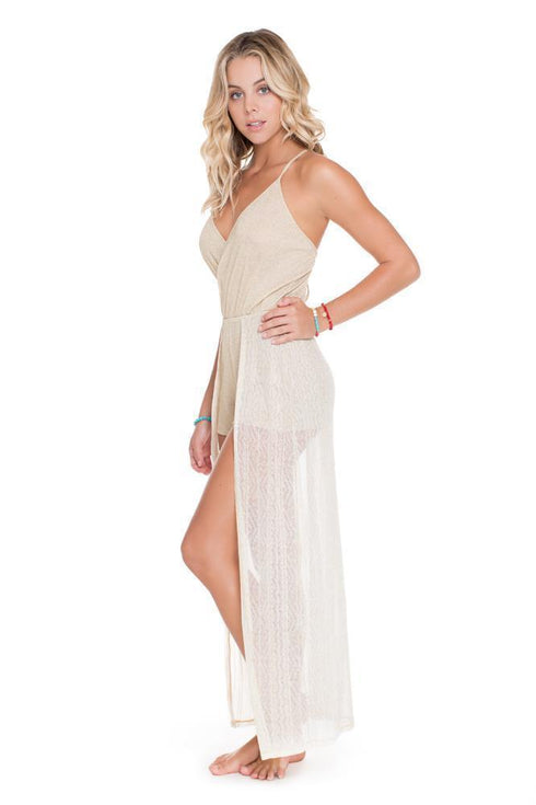 Luli Fama Golden Sugar Wandress Romper